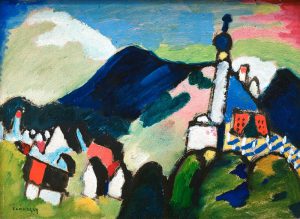 Wassily Kandinsky „Studie Für Murnau Mit Kirche“ 44 x 32 cm