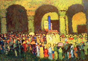 Wassily Kandinsky „Ludwigskirchen München“ 97 x 69 cm