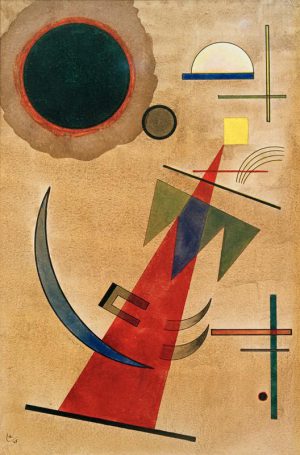 Wassily Kandinsky „Rot Im Spitzform“ 32 x 48 cm
