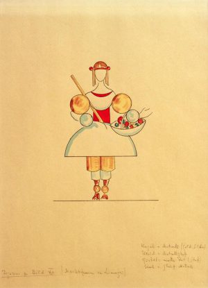 Wassily Kandinsky „Bilder Einer Ausstellung Marktfrau“ 29 x 37 cm