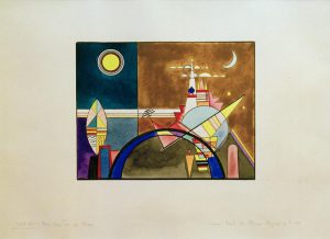 Wassily Kandinsky „Bilder Einer Ausstellung Das Große Tor “ 57 x 39 cm