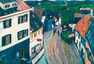 Wassily Kandinsky „Murnau Blick Aus Dem Fenster Des Griesbräu“ 70 x 50 cm