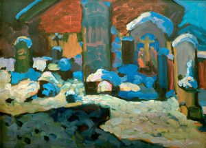 Wassily Kandinsky „Kochel Friedhof“ 45 x 33 cm