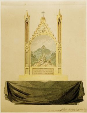 Caspar David Friedrich „Kreuz vor Regenbogem“  21 x 27 cm