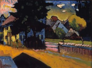 Wassily Kandinsky „Murnau Landschaft Mit Grünem Haus“ 44 x 33 cm