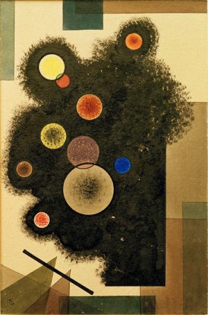 Wassily Kandinsky „Kreisen Schwarz“ 22 x 34 cm