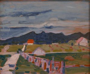 Wassily Kandinsky „Felder Bei Murnau“ 41 x 32 cm