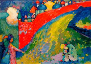 Wassily Kandinsky „Rote Mauer Kuppeln“ 116 x 83 cm
