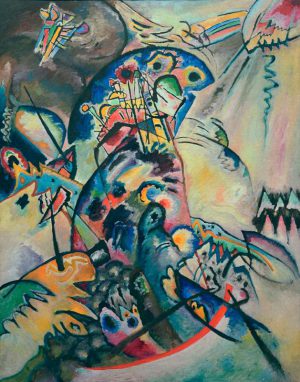 Wassily Kandinsky „Blauer Kamm Blauer Bogen“ 104 x 133 cm