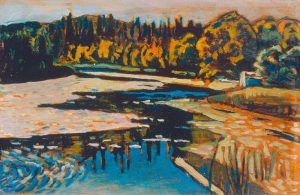 Wassily Kandinsky „Der Flußm Herbst“ 30 x 20 cm