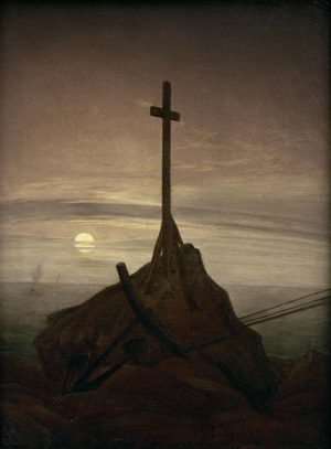 Caspar David Friedrich „Kreuz an der Ostsee“  34 x 46 cm