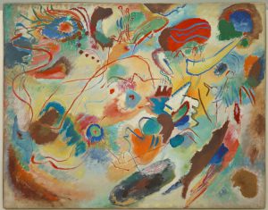 Wassily Kandinsky „Entwurf Zu Komposition“ 99 x 79 cm
