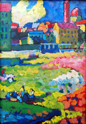 Wassily Kandinsky „Vor Der Stadt“ 49 x 69 cm
