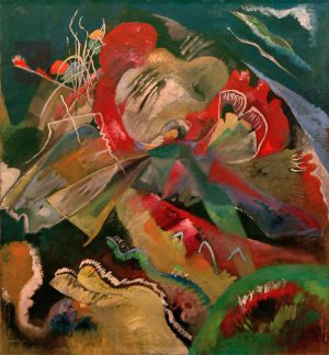 Wassily Kandinsky „Bild Mit Weißen Linien“ 110 x 120 cm