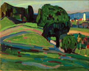 Wassily Kandinsky „Landschaft Bei Murnau“ 41 x 32 cm