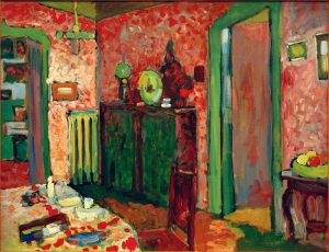 Wassily Kandinsky „Interieur Mein Eßzimmer“ 64 x 50 cm