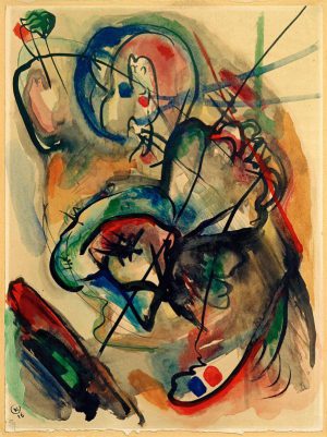 Wassily Kandinsky „Konzentrierter“ 25 x 34 cm