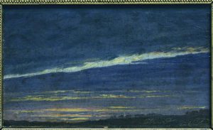 Caspar David Friedrich „Abend“  22 x 14 cm