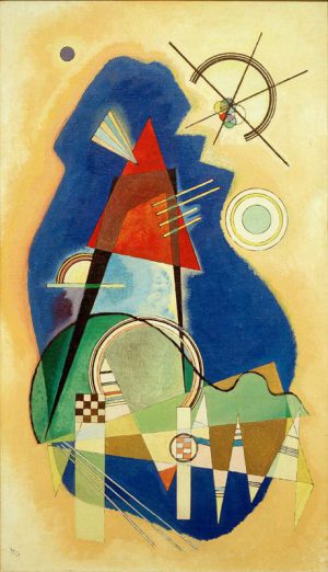 Wassily Kandinsky „Diskretes Blau“ 35 x 60 cm