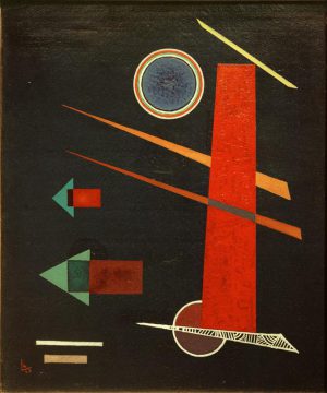 Wassily Kandinsky „Mächtiges Rot“ 33 x 39 cm