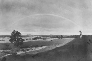 Caspar David Friedrich „Landschaft mit Regenbogen“  84 x 59 cm