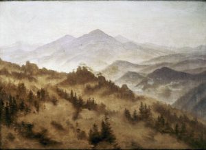 Caspar David Friedrich „Gebirgslandschaft“  48 x 35 cm