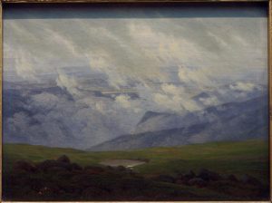 Caspar David Friedrich „Ziehende Wolken“  24 x 18 cm