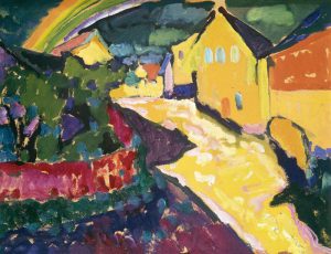 Wassily Kandinsky „Murnau Mit Regenbogen“ 43 x 32 cm