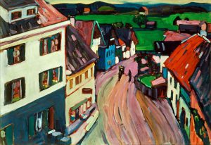 Wassily Kandinsky „Blick Aus Dem Fenster Des Griesbräu“ 69 x 49 cm