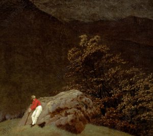 Caspar David Friedrich „Gebirgslandschaft mit Regenbogen“  70 x 62 cm