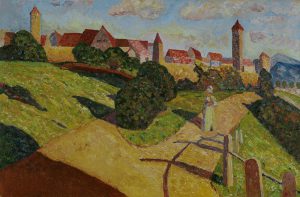 Wassily Kandinsky „Alte Stadt“ 78 x 52 cm