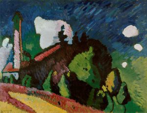 Wassily Kandinsky „Landschaft Mit Turm“ 100 x 75 cm