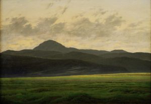 Caspar David Friedrich „Berglandschaft in Böhmen“  48 x 35 cm