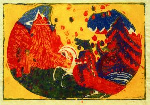 Wassily Kandinsky „Berge“ 26 x 19 cm