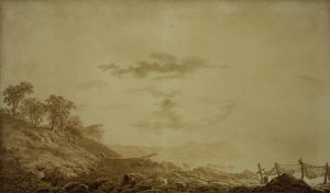 Caspar David Friedrich „Blick auf Arkona bei Mondlicht“  69 x 41 cm