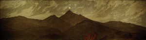 Caspar David Friedrich „Mond über dem Riesengebirge“  167 x 47 cm