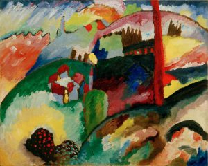 Wassily Kandinsky „Landschaft Mit Fabrikschornstein“ 82 x 66 cm