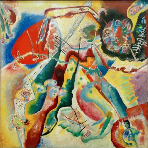 Wassily Kandinsky „Bild Mit Rotem Fleck“ 130 x 130 cm