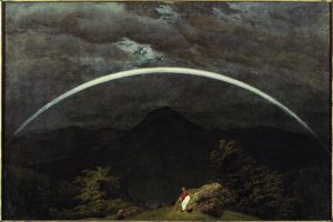 Caspar David Friedrich „Gebirgslandschaft mit Regenbogen“  62 x 41 cm