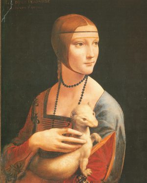 Leonardo da Vinci “Die Dame mit dem Hermelin” 40 x 50 cm