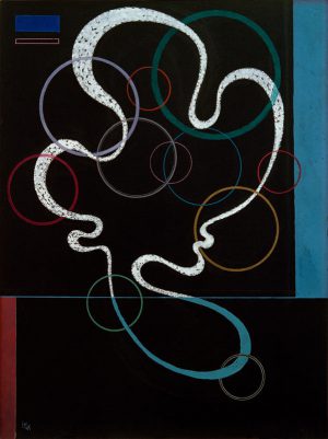 Wassily Kandinsky “Linie mit Begleitung”  60 x 80 cm