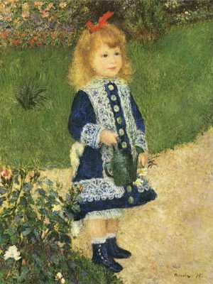 Auguste Renoir “Mädchen mit Gießkanne” 18 x 23 cm