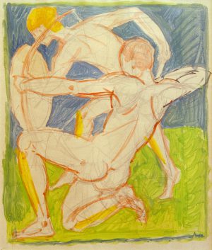 August Macke „Bogenschütze“ 20 x 26 cm