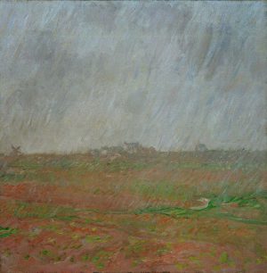 Claude Monet „Regen auf der Belle-Ile“ 60 x 60 cm