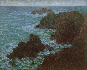 Claude Monet „Die Felsen von Belle-Ile  die wilde Küste“ 81 x 65 cm