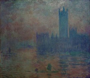 Claude Monet „Das Parlament Nebelstimmung“ 92 x 81 cm