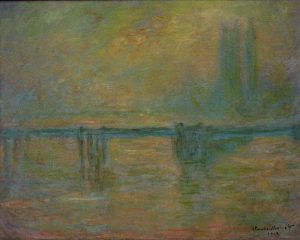 Claude Monet „Die Charing Cross Bridge im Nebel“ 92 x 73 cm