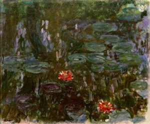 Claude Monet „Seerosen  Spiegelung von Trauerweiden“ 155 x 131 cm