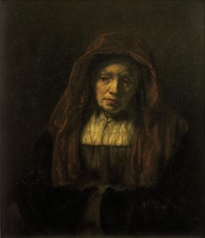 Rembrandt “Alte Frau mit Kopftuch“ 63 x 74 cm