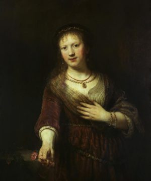 Rembrandt “Saskia mit der roten Blume“ 82.5 x 98.5 cm